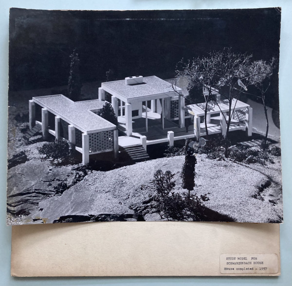 Study Model for Schwarzenbach House by John M. Johansen by E.J. Cyr