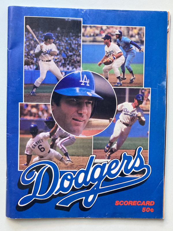 1981 Score Card by Los Angeles Dodgers