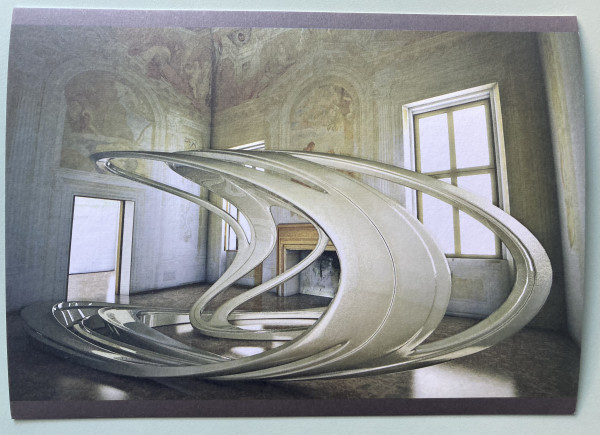 Andrea Palladio and Contemporary Architects Zaha Hadid with Patrick Schumacher exhibition invitation by Andrea Palladio