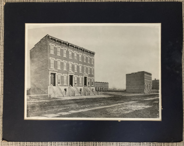 untitled photograph of brownstones by photographs unknown