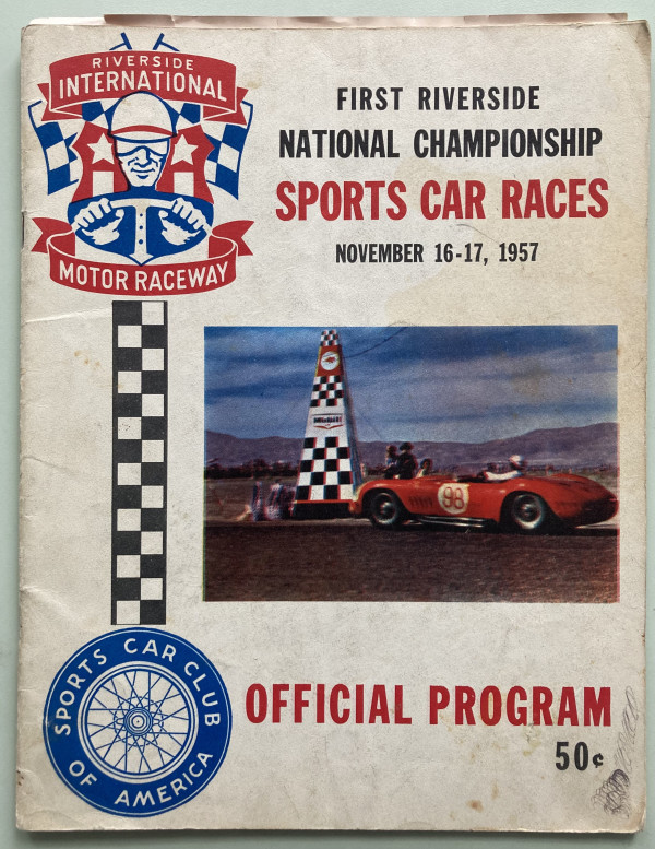 Program by Riverside International Motor Raceway