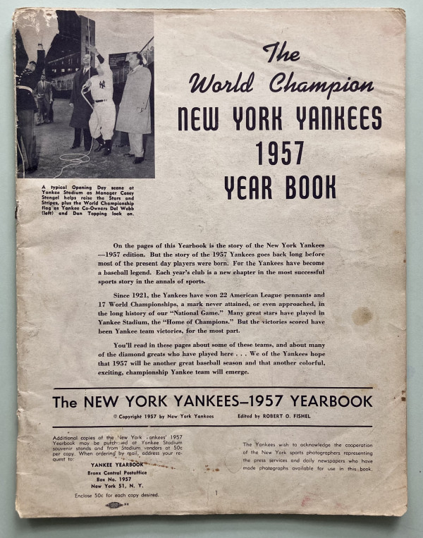 New York Yankees 1957 Yearbook by New York Yankees