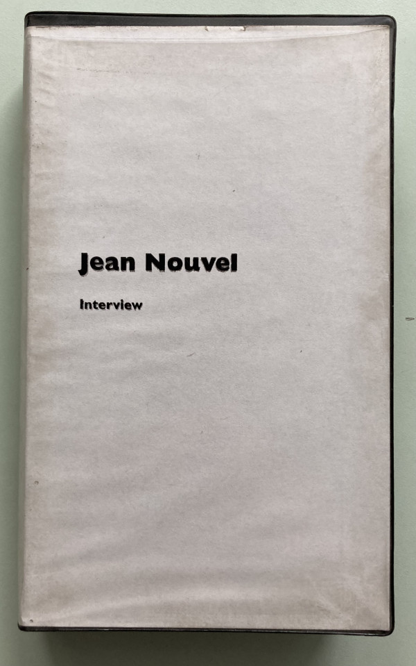 Jean Nouvel Interview by Kunstverein Hamburg