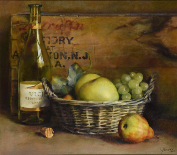 Chardonnay and Fruit by Judy Buckvold