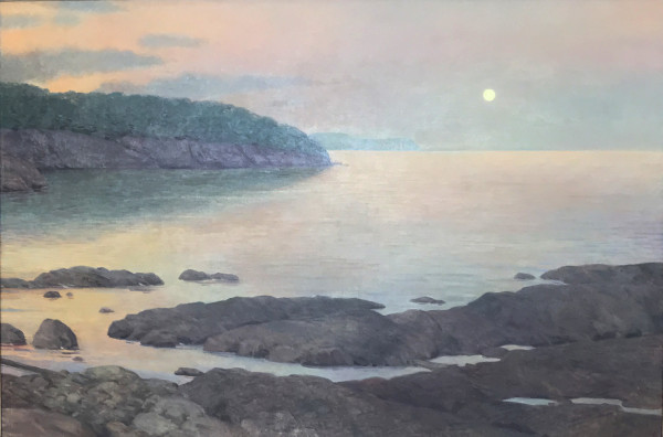 Moonrise Over Lake Superior by Richard Lack
