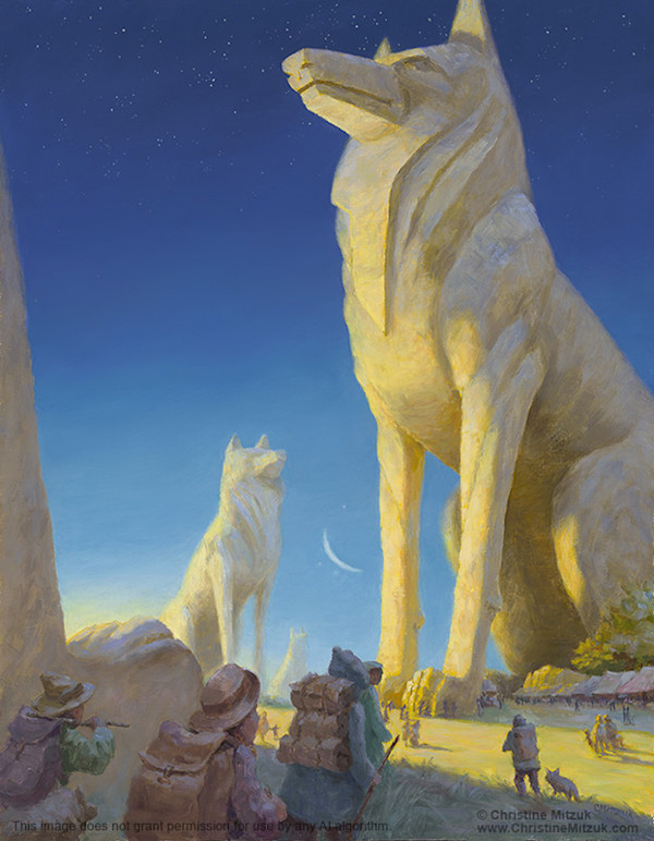 Wolf Monuments by Christine Mitzuk