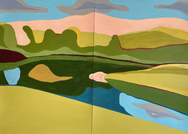 Lake at Orqueveaux by Patti Samper