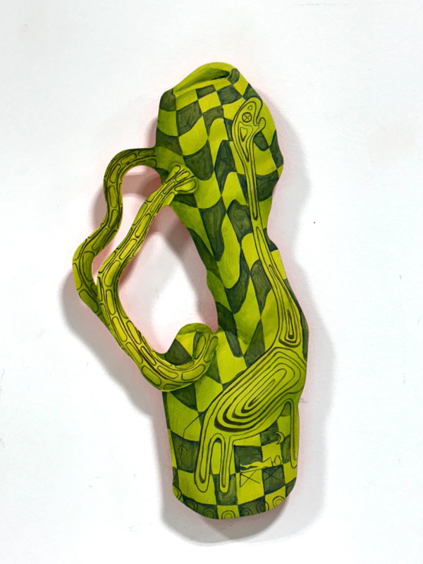 Yearning Beast Handled Vessel by Cat Rigdon