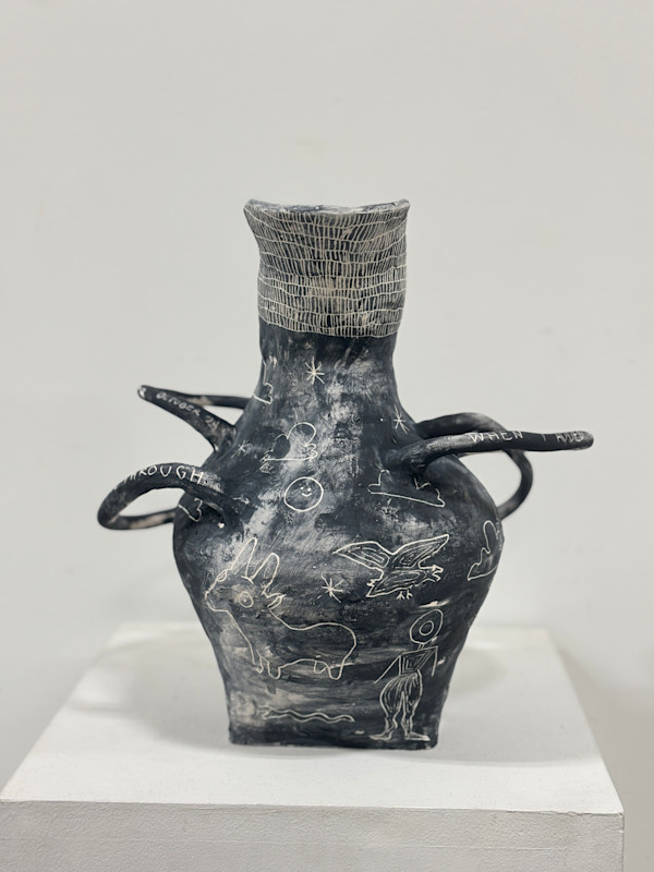Going Through Emotion Like Water Multi-Handled Ewer by Cat Rigdon