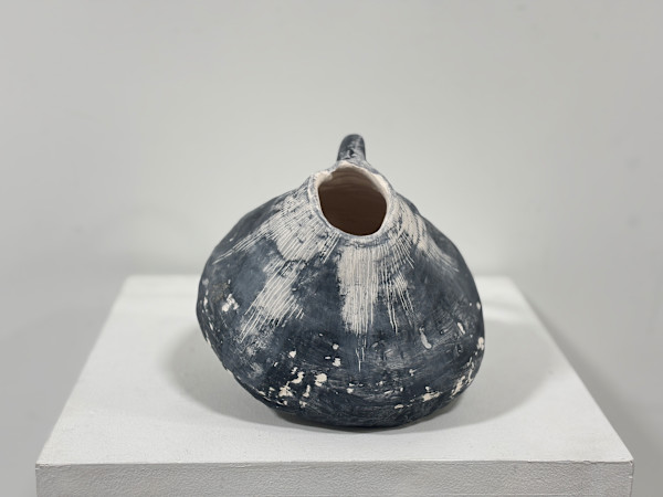 Eclipse Handled Vessel with Saggy Belly by Cat Rigdon