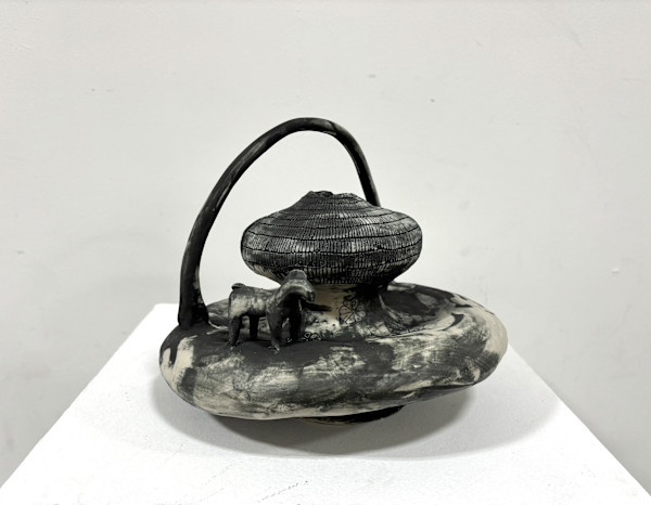 A Steed without A Rider Handled Vessel by Cat Rigdon, Image 1.