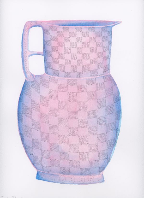 Checkered Pitcher by Cat Rigdon