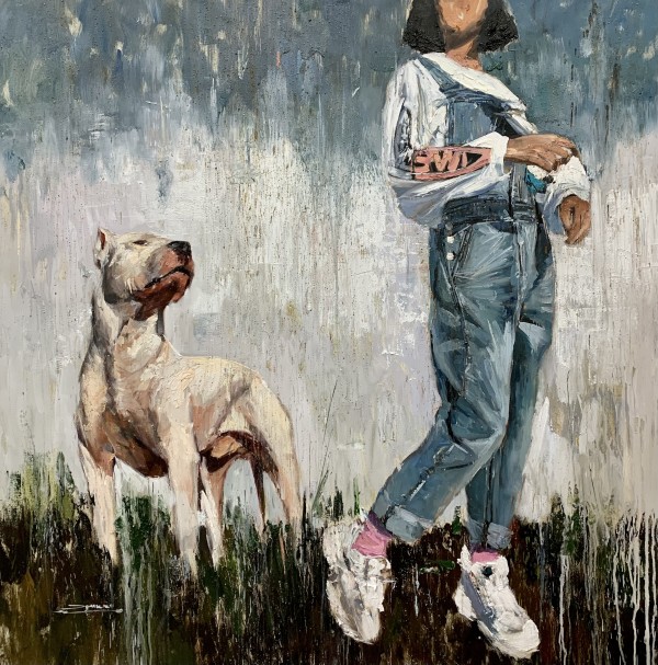 White Pitbull by Eric Alfaro