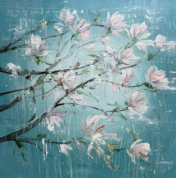Moon with Magnolias by Eric Alfaro