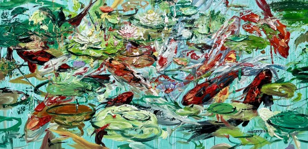 Teal pond by Eric Alfaro