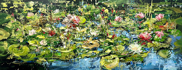 Pond with lotus by Eric Alfaro