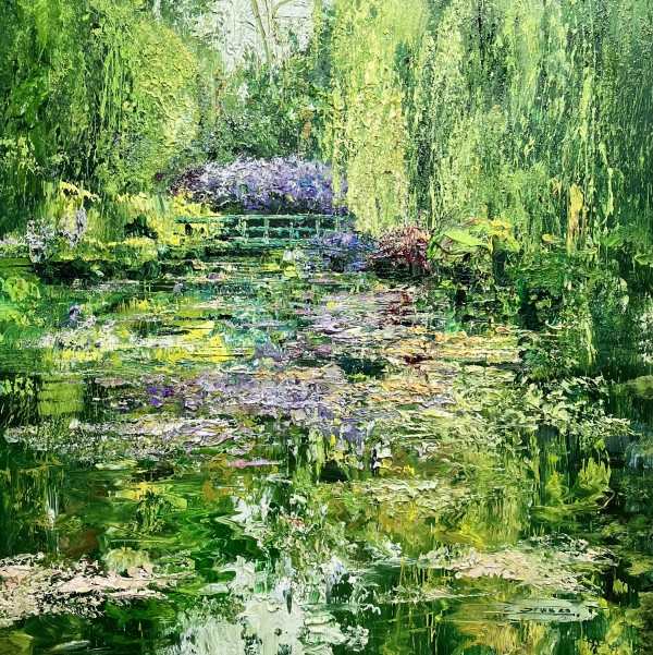 Emerald green pond by Eric Alfaro
