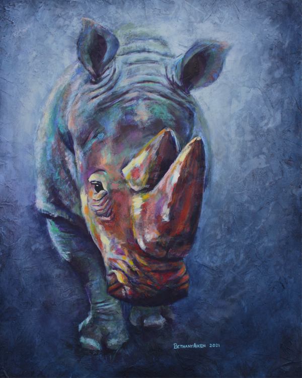 Tom - White Rhino by Bethany Aiken