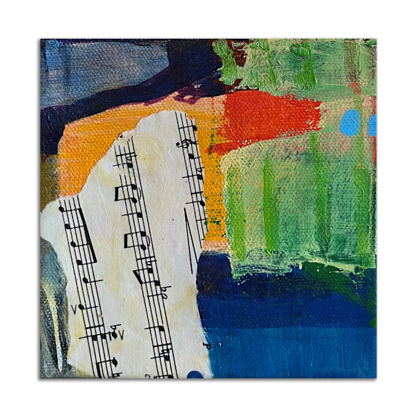 Blue Dot Painting by Stephanie Cramer