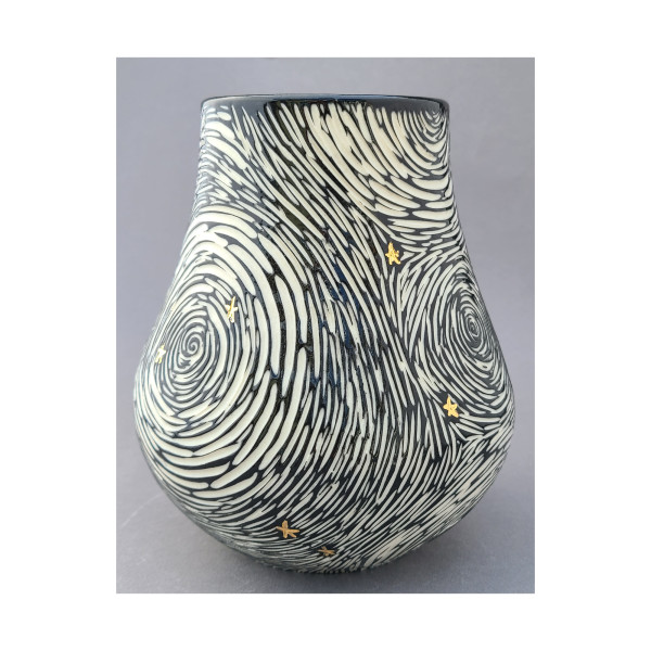 Stars and Swirls Vase by Kendle Durden
