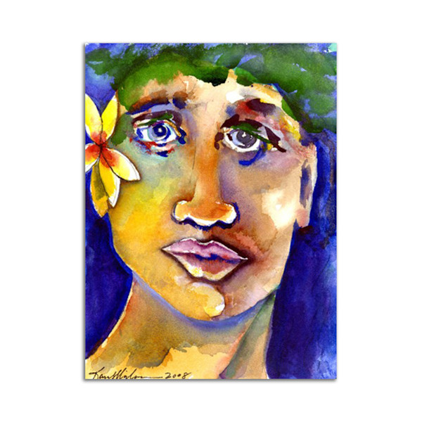 Hawaiian Woman by Karen Schneider