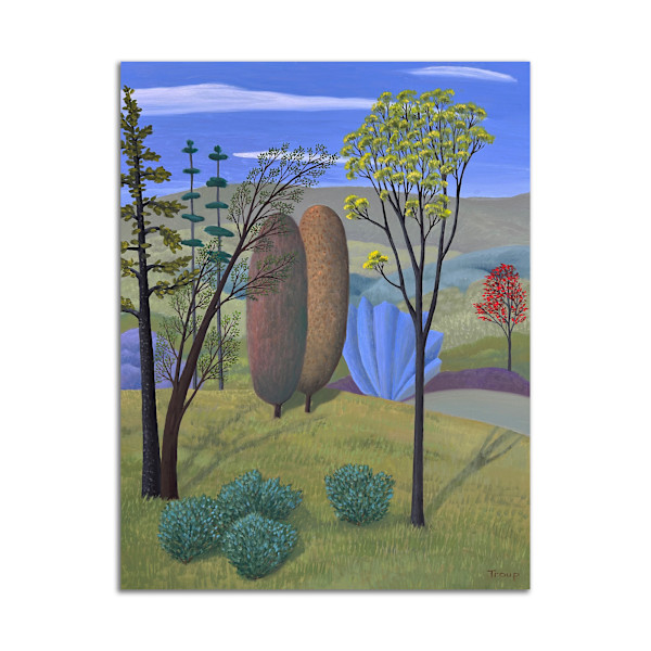 Trees with Couple by Jane Troup