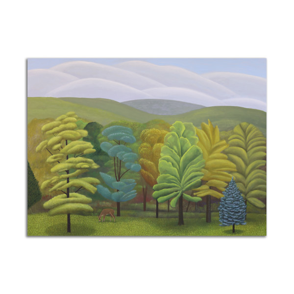 Trees With Deer by Jane Troup