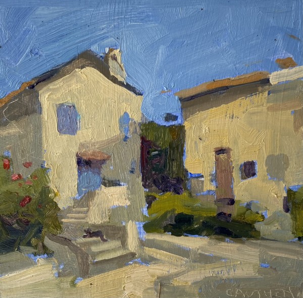 Town center  (Provence) by Jean Lee Cauthen
