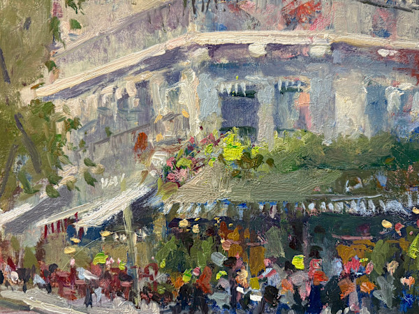 Bustle, St. Michel Blvd, Paris by Jean Lee Cauthen