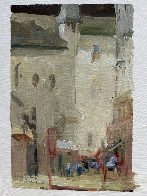 Side Street, Bourdeilles France by Jean Lee Cauthen