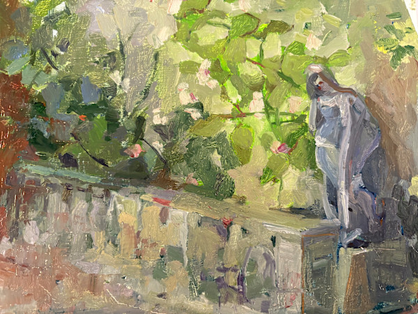 Garden Wall, Dordogne Region, France by Jean Lee Cauthen