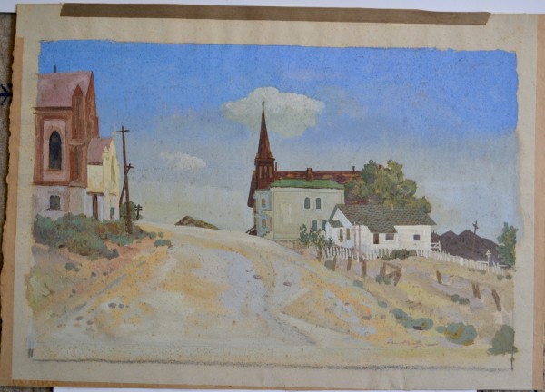 Untitled (A Quiet Street) by Armin Landeck