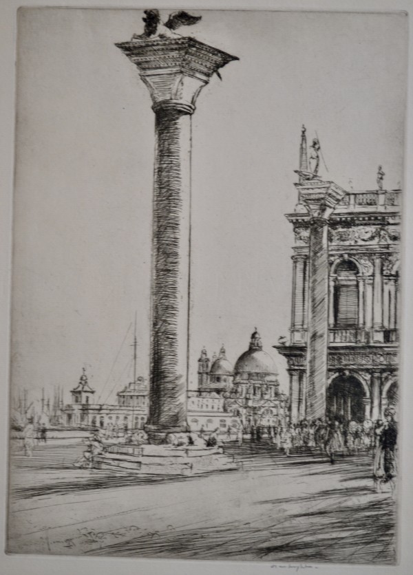 The Lion Column, Venice by Donald Shaw MacLaughlan