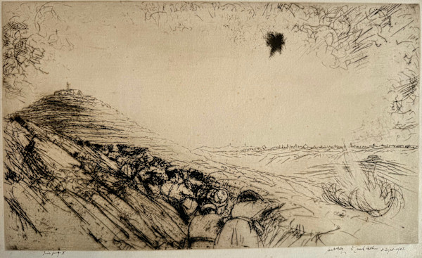 The First Sight of Jerusalem no II by James McBey, Image 1.