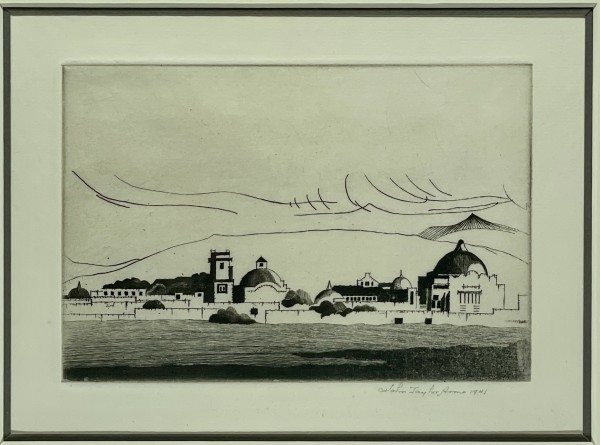 Puebla (sketch) by John Taylor Arms
