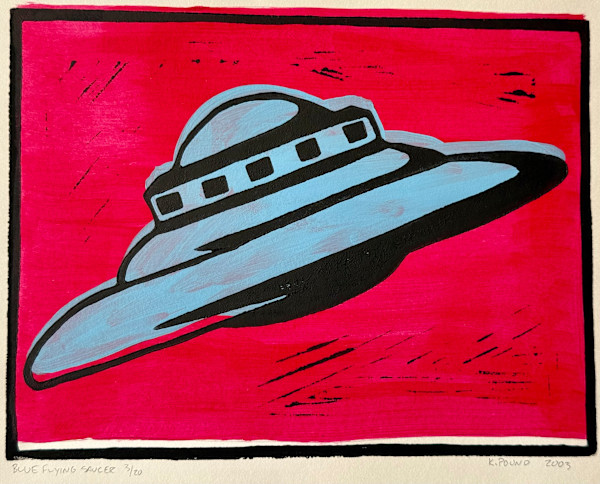 Blue Flying Saucer, Image 2.