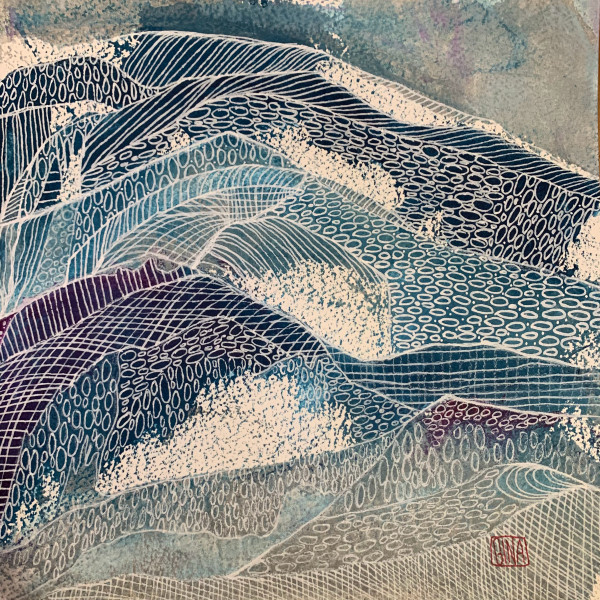Topographic Mountains by Gina Barry