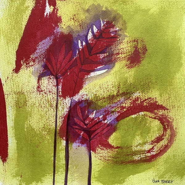 Indian Paint Swirls by Gina Barry