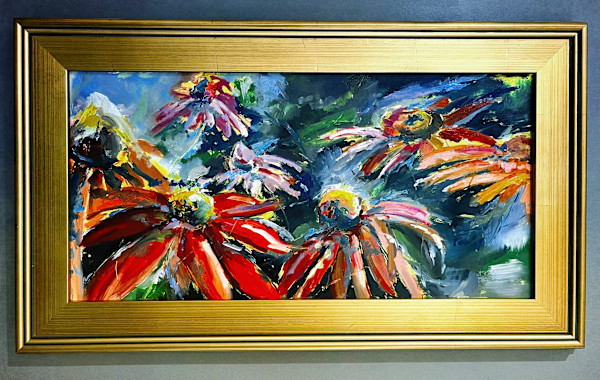 Turning with the Coneflowers by sharon jiskra brooks