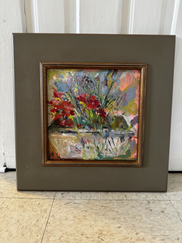 Flower Box Plein Air by sharon jiskra brooks
