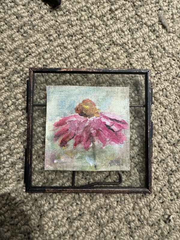 4x4 cosmo on linen by sharon jiskra brooks