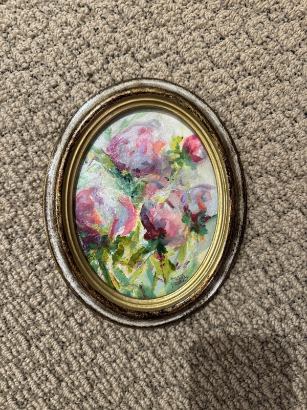 More Oval Peonies - Large by sharon jiskra brooks