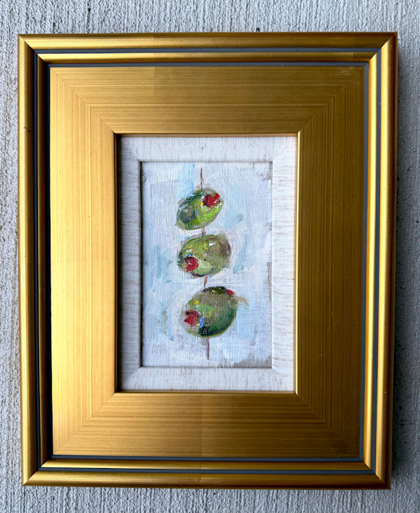 Three Vertical Olives by sharon jiskra brooks, Image 1.