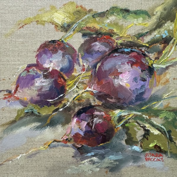 Purple Plum Radish Bunch by sharon jiskra brooks