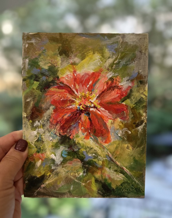 Elm Street Zinnia by sharon jiskra brooks