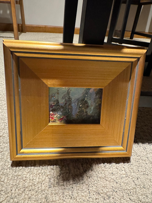 Gold Framed Mini 1 by sharon jiskra brooks