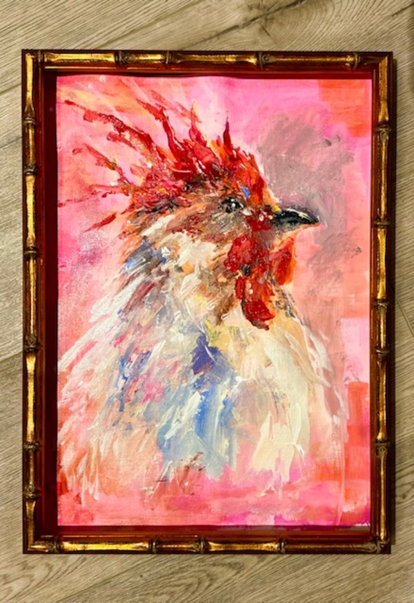 Pink Rooster Club by sharon jiskra brooks