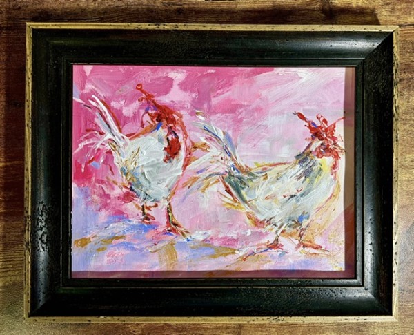 Pink Rooster Club 2 by sharon jiskra brooks, Image 1.