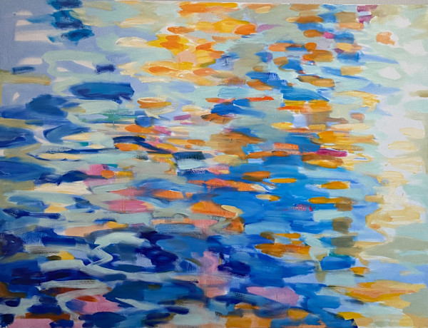Water Symphony in Blue by Monica E Carroll