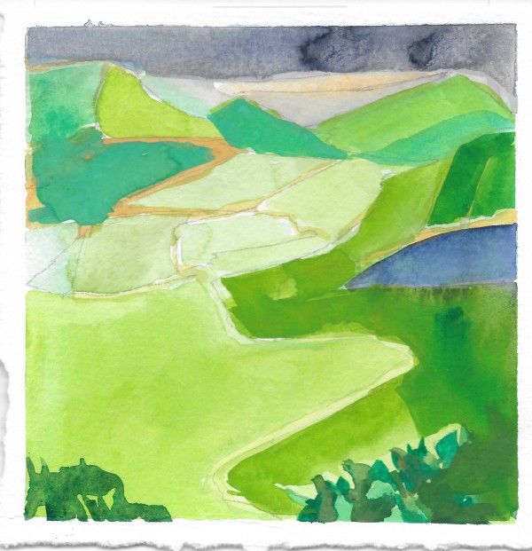 Ballinglen Fields Watercolor Series 7
